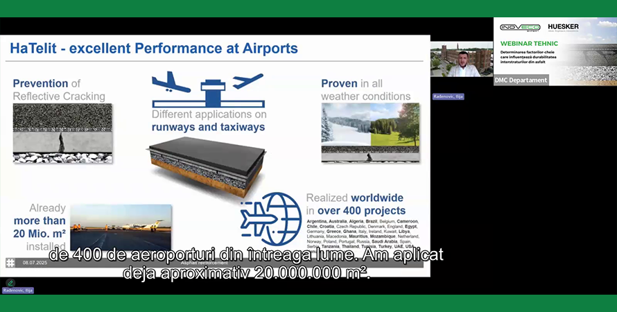 Webinar despre durabilitatea interstraturilor din asfalt